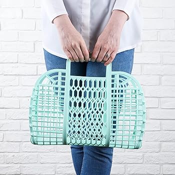 2個！新品未使用！Babana 大きい ジェリーバック カゴ ビーチ コンパクト Amazon | [BABANA] ジェリーバッグ - 女性向けビーチバッグ
